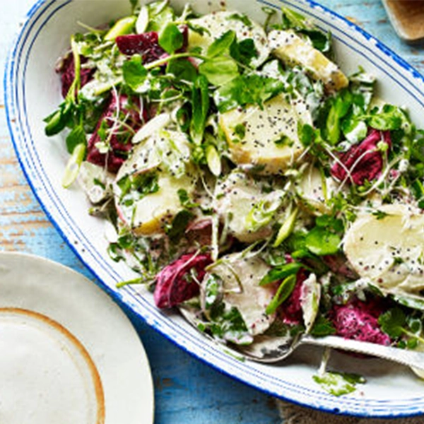 Healthy Potato and Beetroot Salad